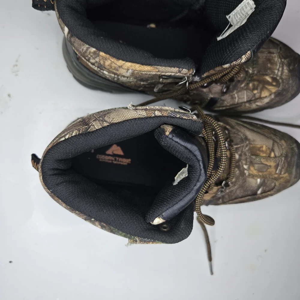 Ozark Trail Kids Boots in camo.